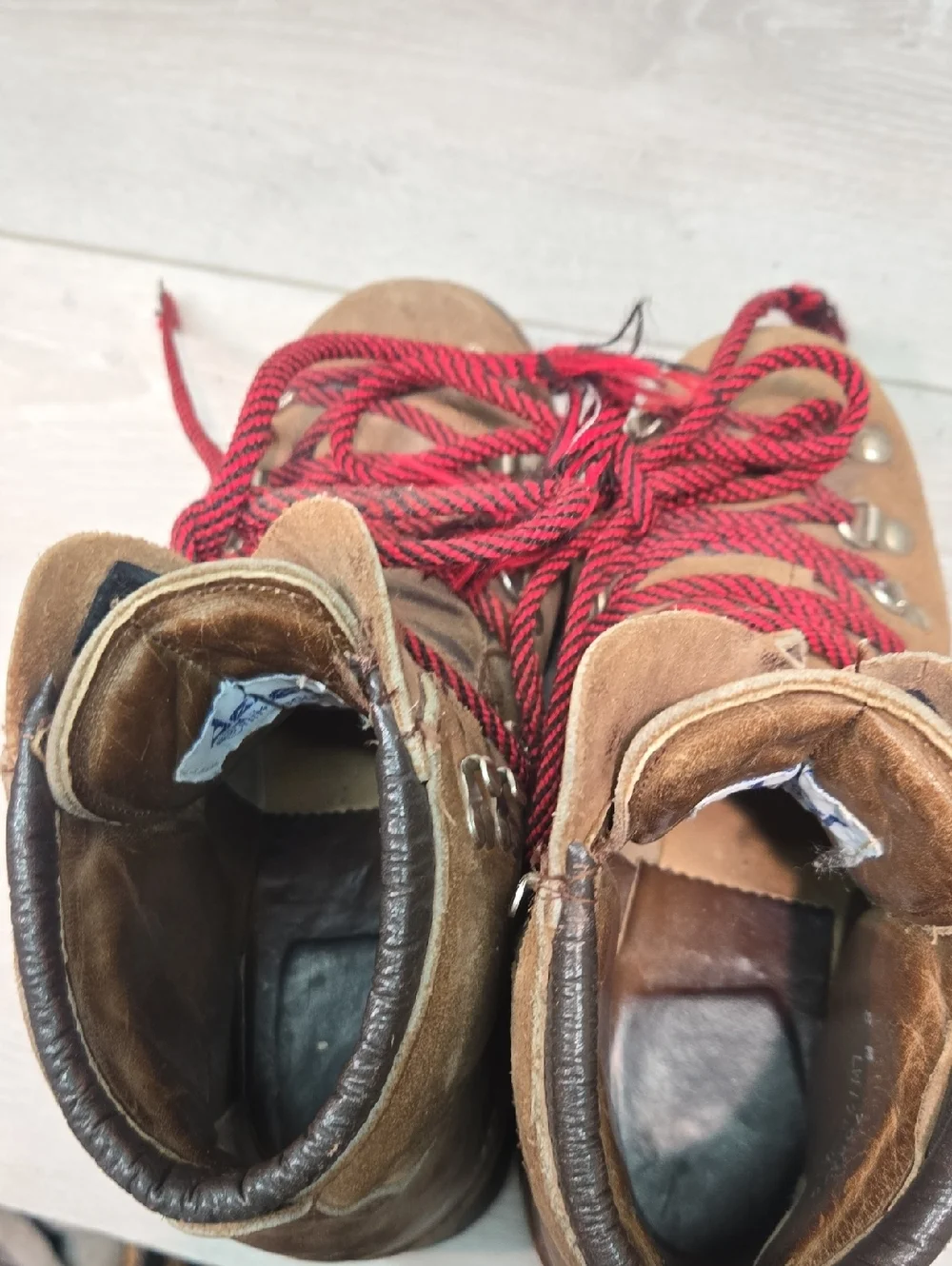 Vintage Dexter Mens LW198-4 Hiking Suede Lace Up Mountain Boots Vibram USA 8M